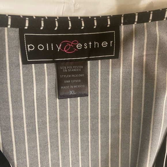 Pinstriped long sleeve crop top - Picture 5 of 6